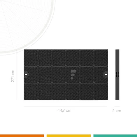 Filtre à Charbon Compatible Hotte De Dietrich 9029793768 92X3609 – Image 2