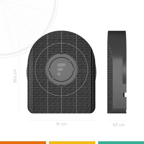 2 * FC18 - Filtre à Charbon Compatible Hotte De Dietrich AFC-200 – Image 2