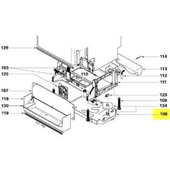 PLAQUE DE FOND POUR LAVE VAISSELLE DE DIETRICH - 31X9254