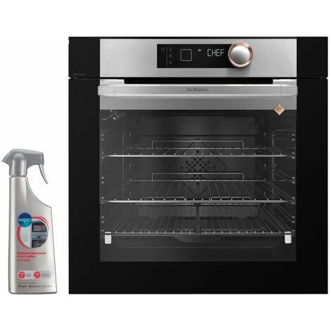 DE DIETRICH Four Pyrolyse Encastrable Inox 73L Multifonction Porte Froide 9 Modes De Cuisson - Inox