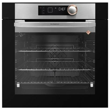 DE DIETRICH Four Pyrolyse Encastrable Inox 73L Multifonction Porte Froide 9 Modes De Cuisson - Inox – Image 2
