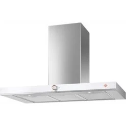 Hotte Décorative Murale 90cm 60db 394 M3/h Inox - Dhb 7952 W - De Dietrich - Blanc/inox
