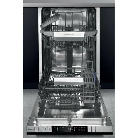 Lave-vaisselle 45cm 10 Couverts 44db Tout Intégrable - Dv01044j - De Dietrich - Noir