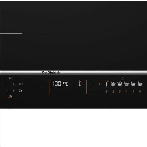 Table De Cuisson à Induction 65cm 3 Feux 7400kw Noir - Dpi7570xt - De Dietrich - Noir – Image 2