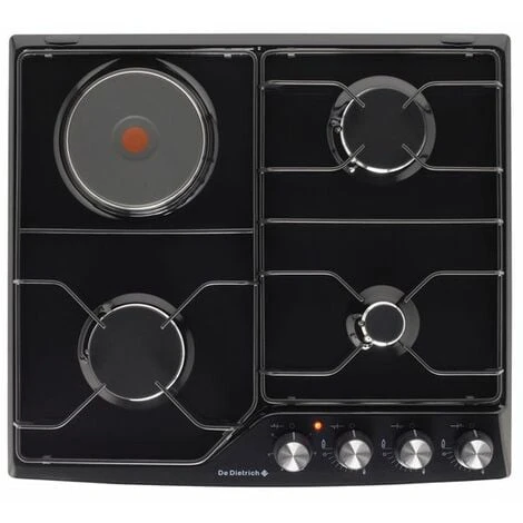 DE DIETRICH Table De Cuisson Mixte 3 Gaz Et 1 Electrique - Noir