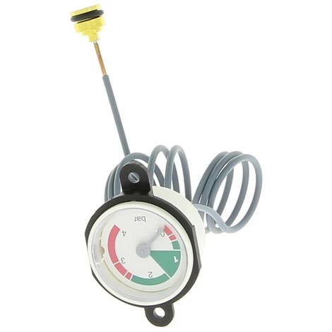 Manomètre D.40 Avec Support Réf JJD005700610 DE DIETRICH, Manomètre Avec Support, 40 Mm