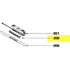 BARRETTE ASSEMBLEE POUR HOTTE DE DIETRICH - 74X4393